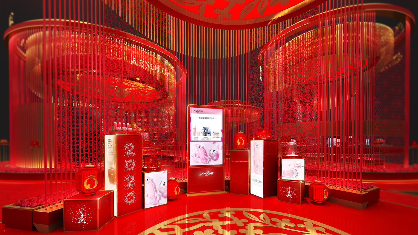 國風來襲，LANCOME 蘭蔻2020新春廟會裝置展覽設計開啟潮流