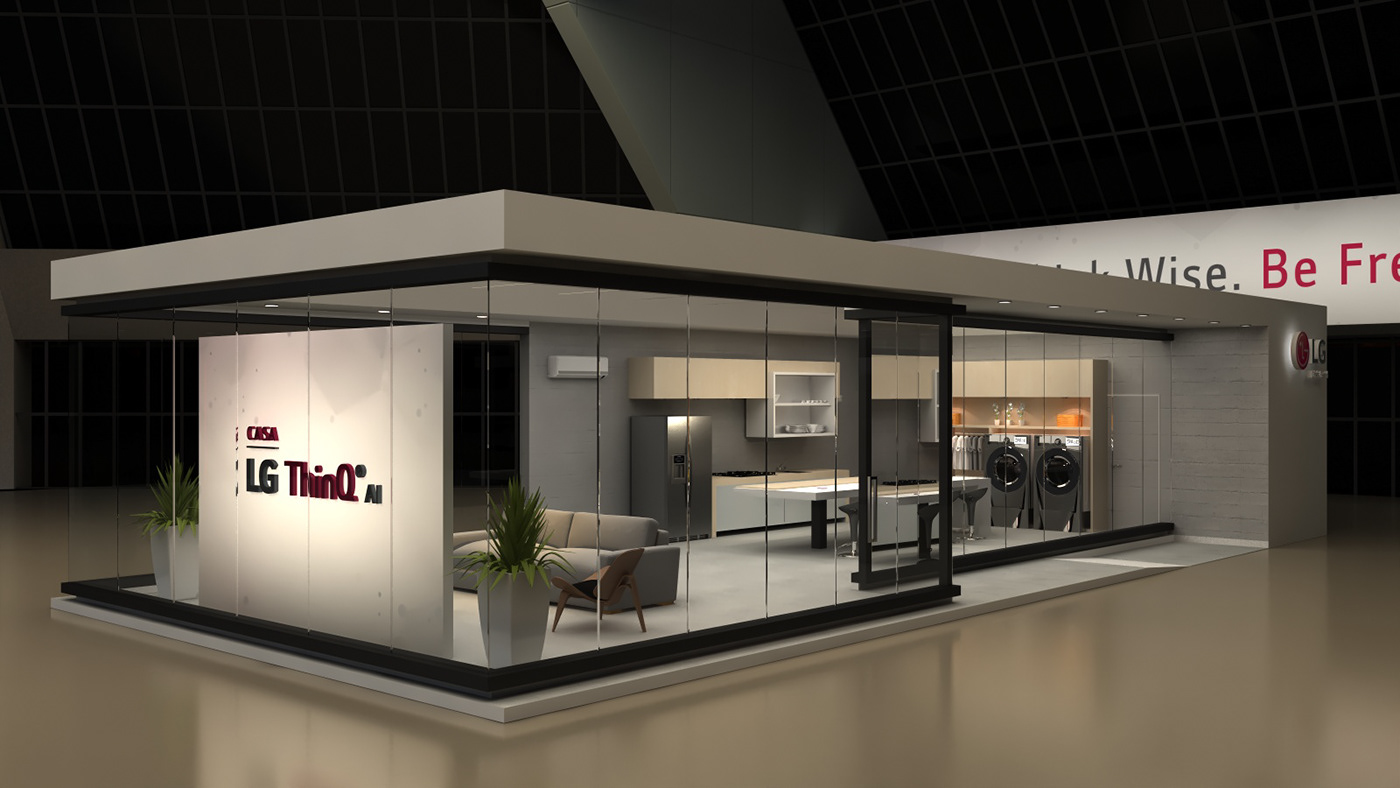 這個LG ThinQ展位設計空間感很足 - 第5張 - 會展活動策劃CCASY.COM 這個LG ThinQ展位設計空間感很足 - 第5張