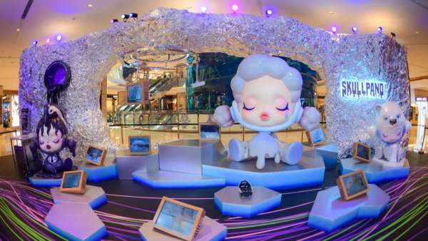 SKULLPANDA食夢動物系列展覽活動策劃現(xiàn)場未來感、夢幻氛圍感十足