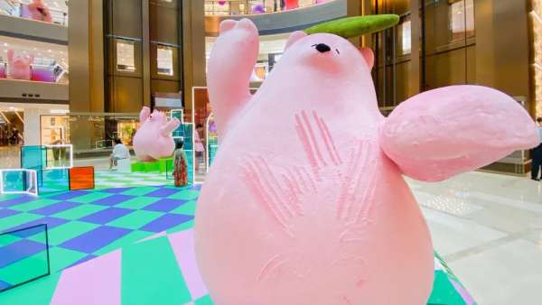 「靈感回歸，從心出發(fā)」主題藝術(shù)活動策劃裝置桃樂熊喜迎復工