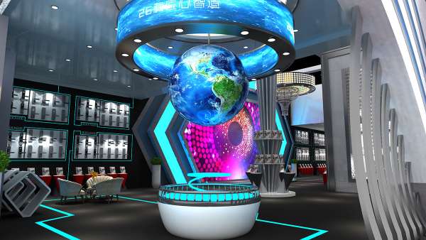 金屬質(zhì)感這么強(qiáng)的展位設(shè)計(jì)，果然很符合TA家的行業(yè)屬性