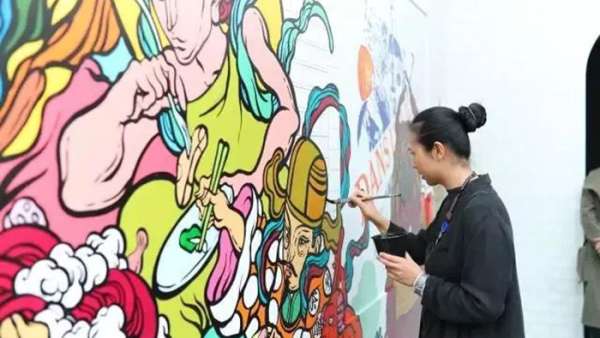 這些壁畫能組成一個“野生神仙”的世界主題展覽了吧，太酷了