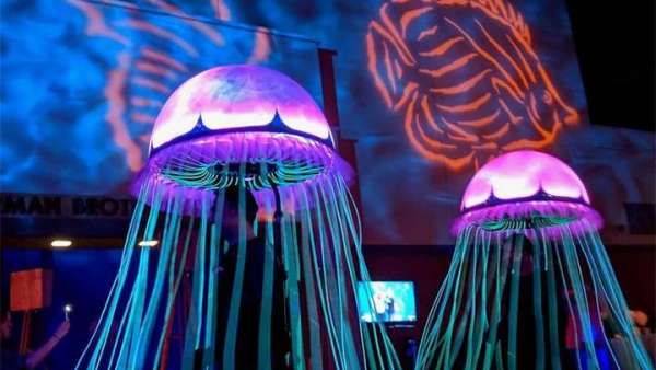 海底世界派對(duì)活動(dòng)現(xiàn)場(chǎng)，海底全員都出動(dòng)