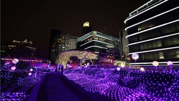 編織花藝光影秀活動刷亮了新春佳節(jié)，商場也化身為奇幻樂園