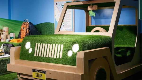 在商場(chǎng)里組織的這次春游快閃店活動(dòng)太逼真和有趣了，春游就該如此