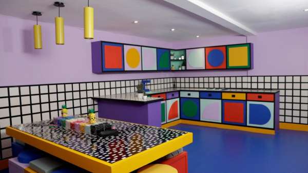 樂高集裝箱快閃店活動2020年新品造勢，2米多長的滑梯強力吸粉