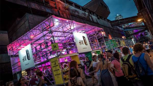 音樂節(jié)活動(dòng)策劃的品牌節(jié)日專區(qū)里，生命所需的4種自然元素區(qū)域深受關(guān)注