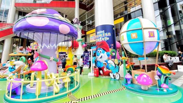 藍精靈主題嘉年華活動開啟游園互動活動，策劃的6大打卡展區(qū)好吸睛