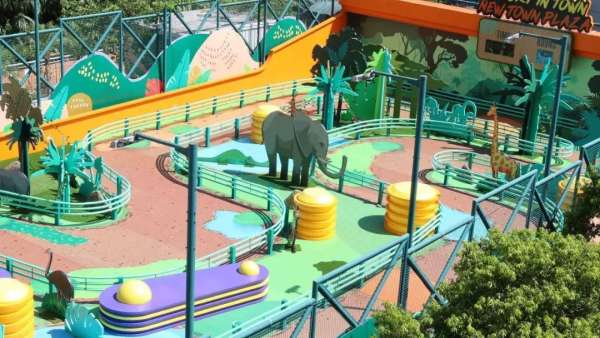 叢林主題美陳展覽活動(dòng)還原了游戲中的經(jīng)典元素，太好玩了