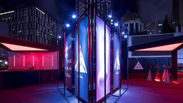 NIKE耐克幻影快閃店活動策劃的“暗煞”本色很潮酷