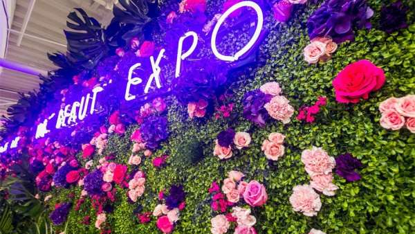 美容博覽會(huì)活動(dòng)策劃的花墻裝置忒美了，網(wǎng)紅打卡非它莫屬