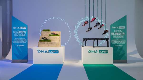 布魯克斯秋季媒體發(fā)布會(huì)活動(dòng)策劃的粒子爆裂入口歡迎墻蠻有趣的