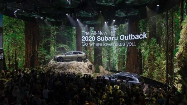 斯巴魯北美車展活動策劃直接把戶外的美景帶到汽車展示廳