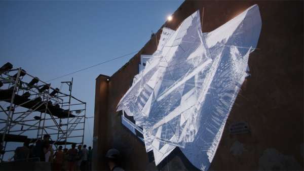 用投影映射表達的藝術作品賦予了K—Live音樂節(jié)活動策劃節(jié)奏感