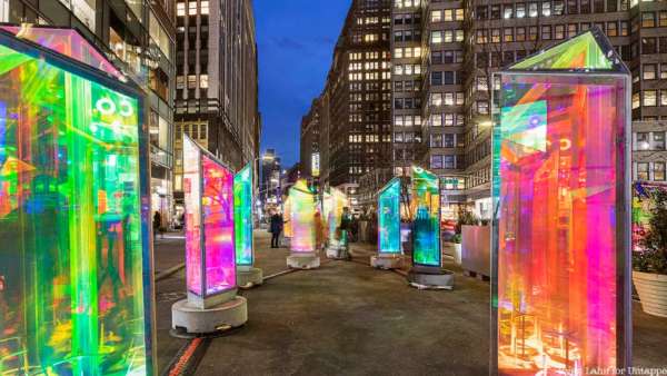 百老匯新寵「Prismatica」互動燈光展覽活動策劃裝置美極了