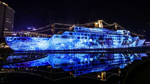 深圳海上世界3D燈光秀活動策劃直接在170米超大型海上郵輪驚艷上演