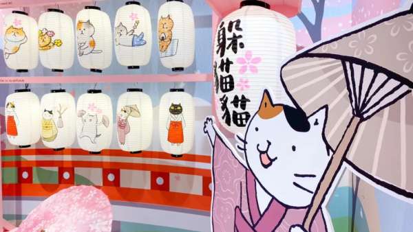 躲貓貓櫻花季快閃店活動策劃太粉萌了，快來與貓咪合拍萌照吧
