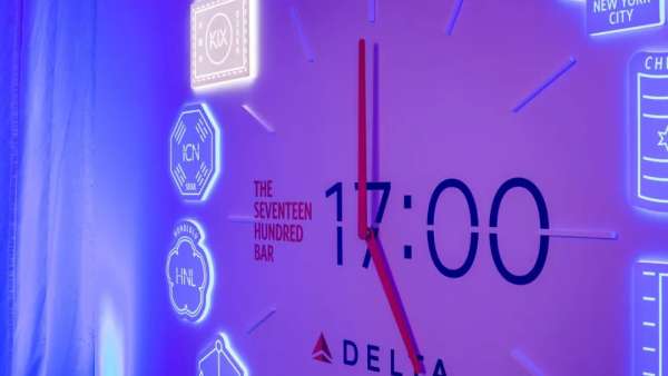 達(dá)美航空「17:00」周末快閃活動(dòng)策劃以不斷變換的酒吧形式帶你沉浸式旅行